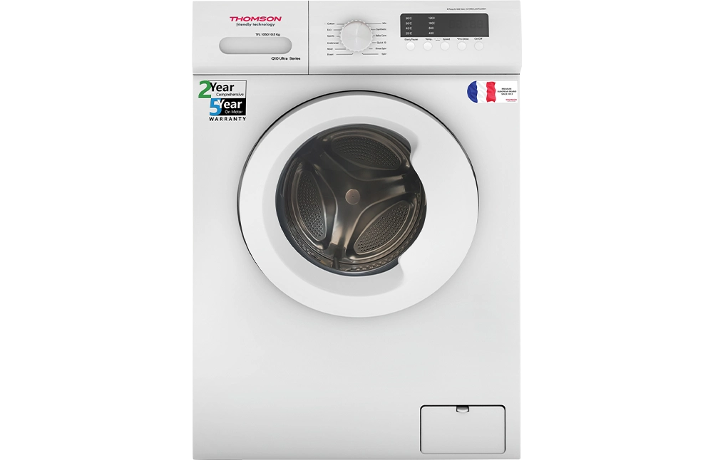 Thomson 8.5 kg Fully Automatic Front Load with In-built Heater White